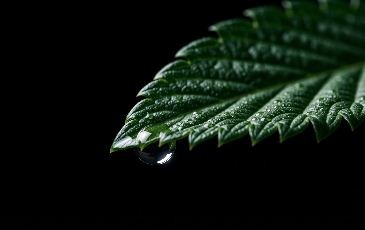 Wasser auf einem Blatt